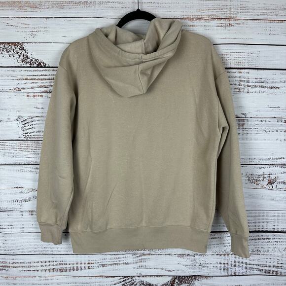Womens Disney Winnie The Pooh Brown Embroidered Full Zip Hoodie Sweatshirt Sz M - Picture 3 of 8